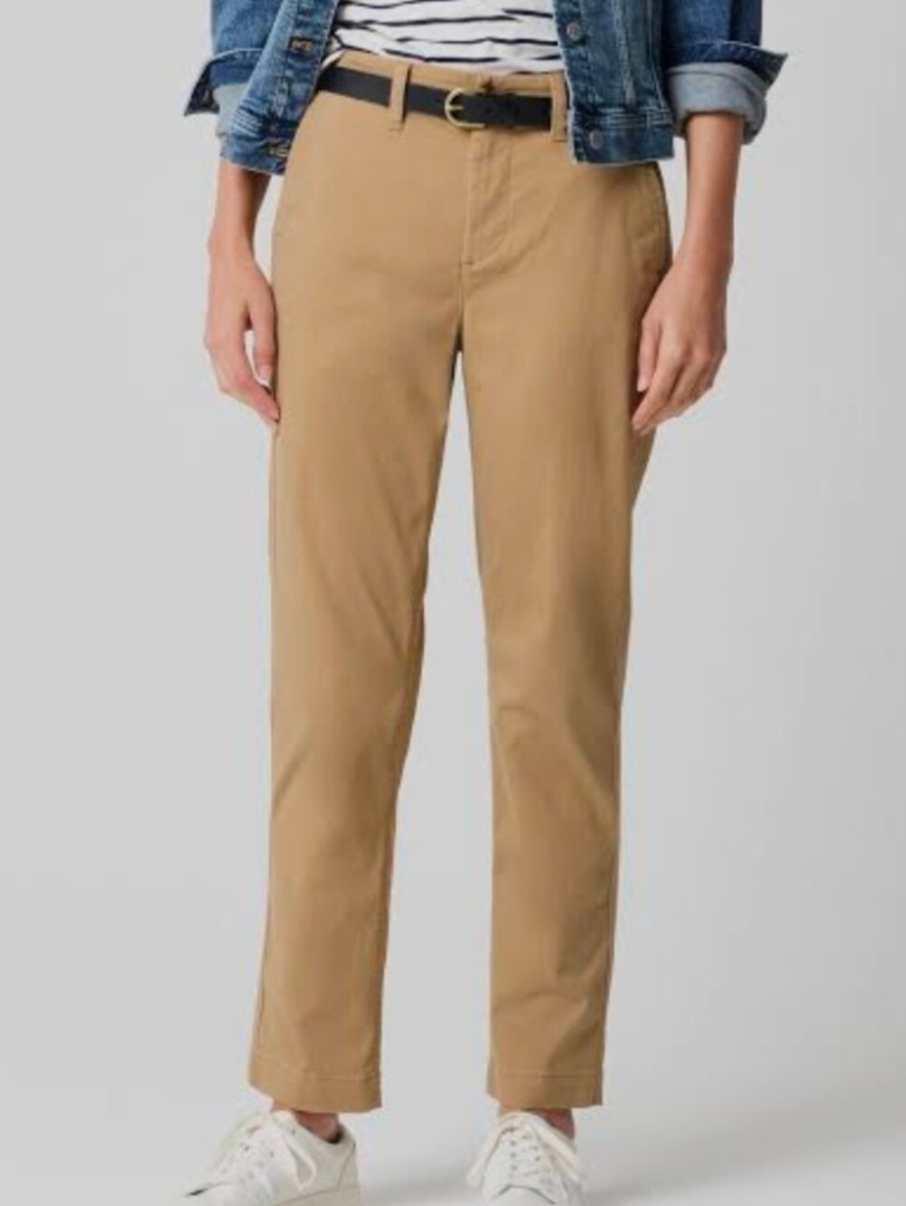 J CREW Women's High Rise Girlfriend Chino Pants Camel Tan